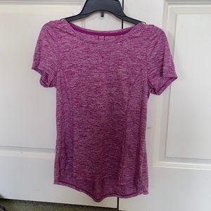 Silky smooth purple lightweight athletic t-shirt